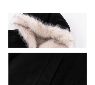 fur quilted coat