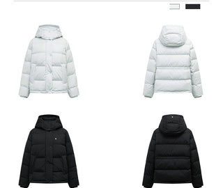 hooded down jacket