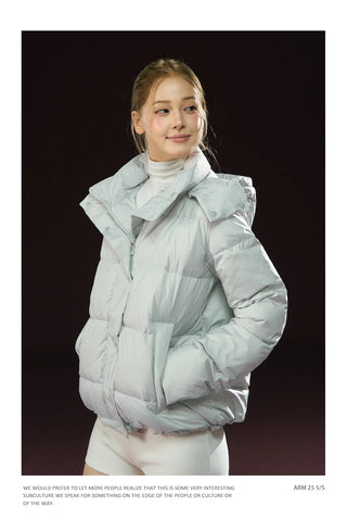 hooded down jacket