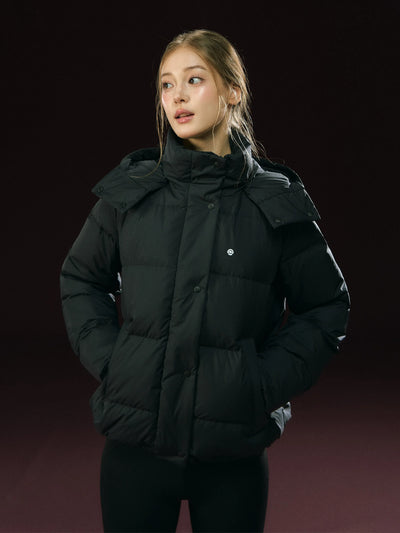 hooded down jacket