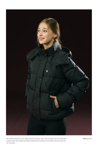 hooded down jacket