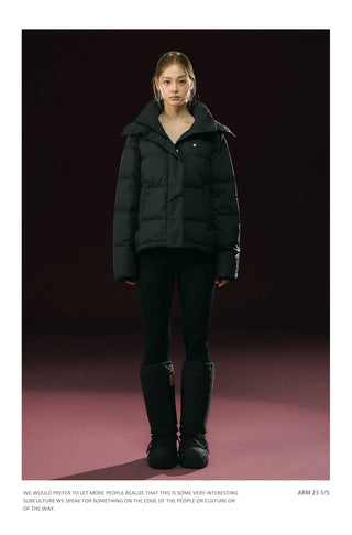 hooded down jacket