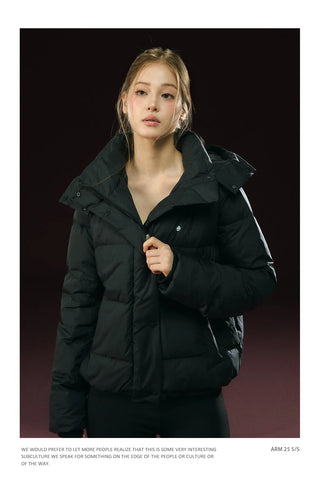 hooded down jacket