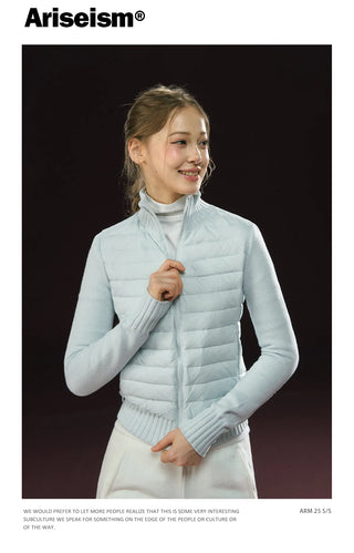 patchwork down jacket