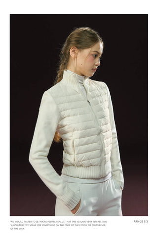 patchwork down jacket