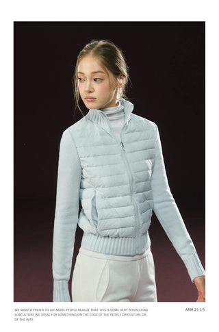 patchwork down jacket