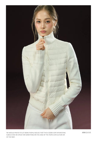 patchwork down jacket