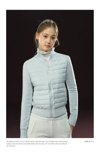 patchwork down jacket