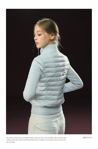 patchwork down jacket