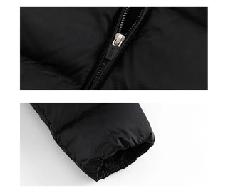 hooded puffer coat