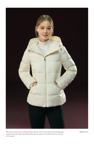 hooded puffer coat