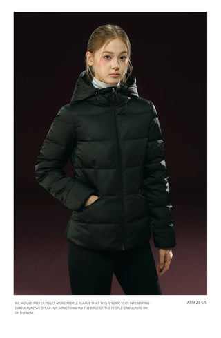 hooded puffer coat
