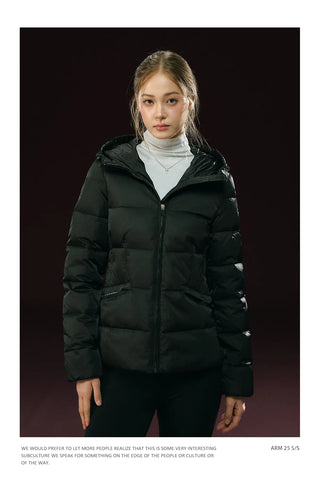 hooded puffer coat