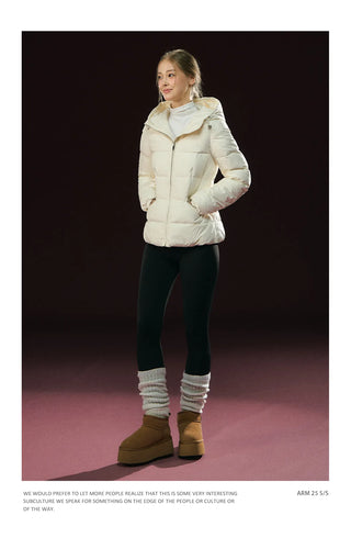 hooded puffer coat