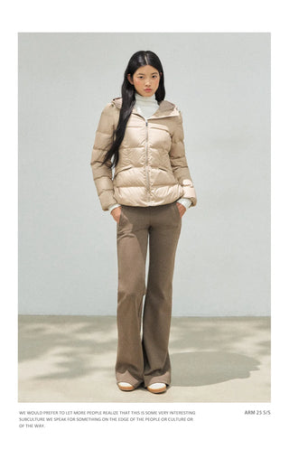 hooded puffer coat