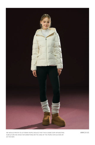 hooded puffer coat