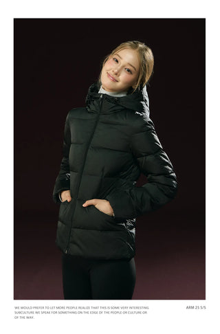 hooded puffer coat