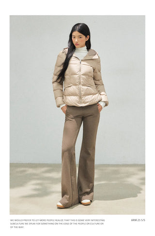 hooded puffer coat