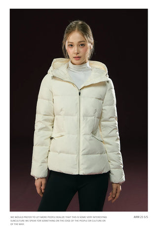 hooded puffer coat