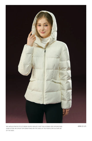 hooded puffer coat