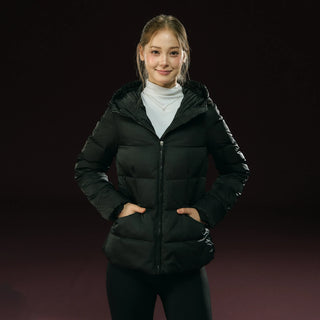 hooded puffer coat