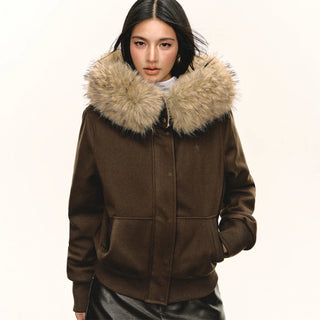 fur quilted jacket
