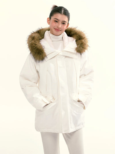 fur down jacket