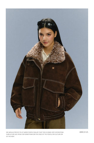 fur padded jacket