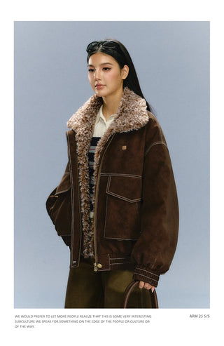 fur padded jacket