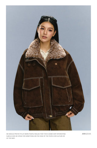 fur padded jacket