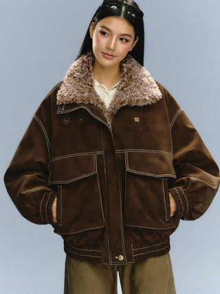 fur padded jacket