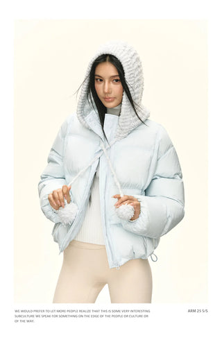 hooded down jacket