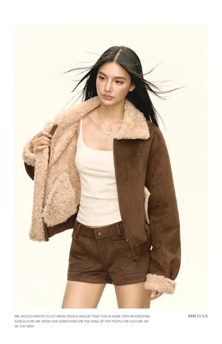 fur short coat