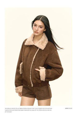 fur short coat