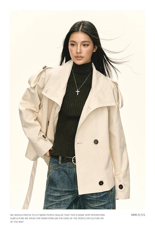 short trench coat