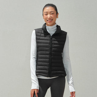 ribbed down vest