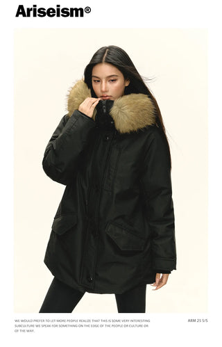 fur down parka