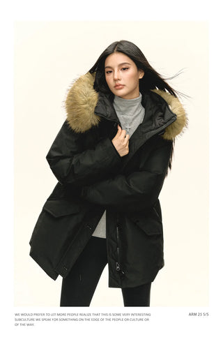 fur down parka