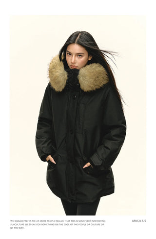 fur down parka