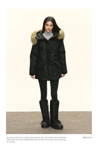 fur down parka