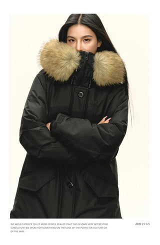 fur down parka