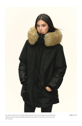 fur down parka