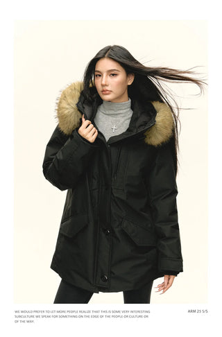fur down parka