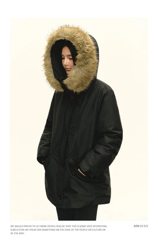 fur down parka