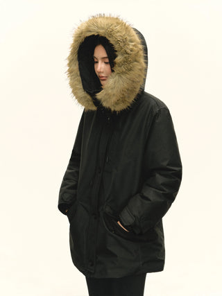 fur down parka