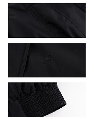 black puffer coat