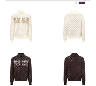 fairisle sweater coat