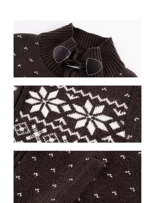 fairisle sweater coat