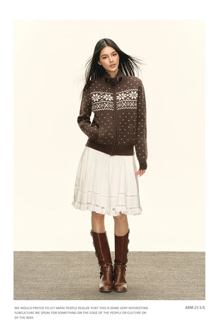 fairisle sweater coat