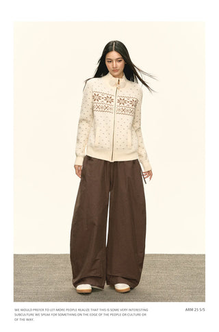 fairisle sweater coat